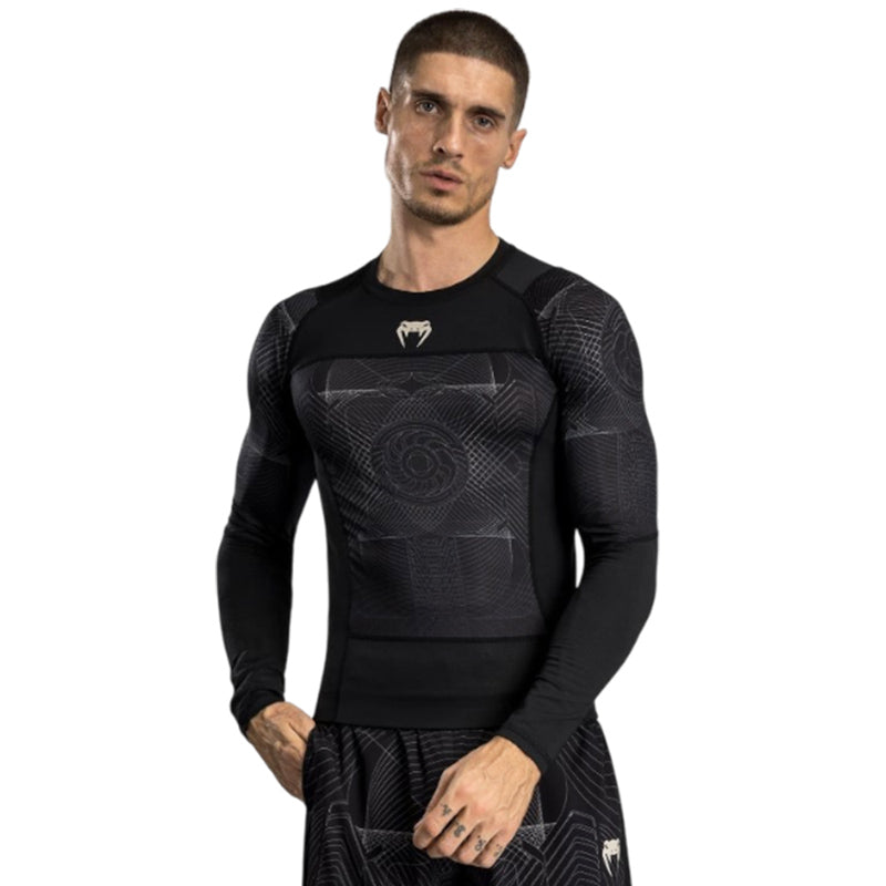 G-Fit Air Long Sleeve Rashguard Deep Black Desert Sand