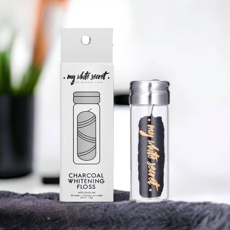 Charcoal Whitening Floss-My White Secret