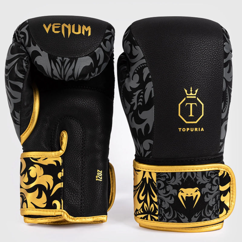 Ilia Topuria Unmatched Boxing Gloves Black Gold