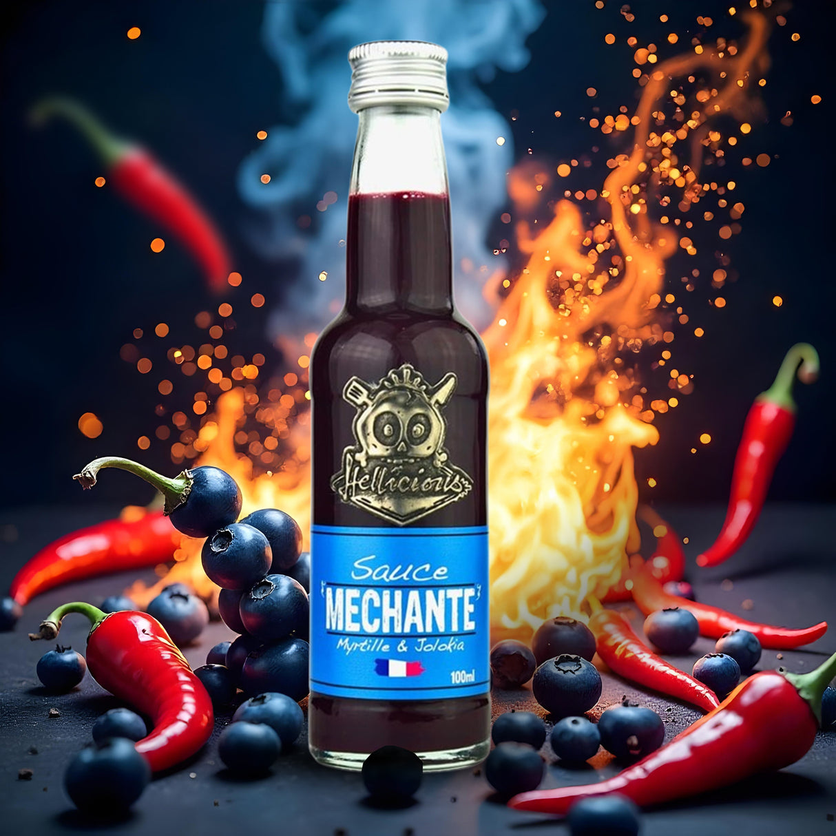 Sauce Méchante Myrtille & Jolokia