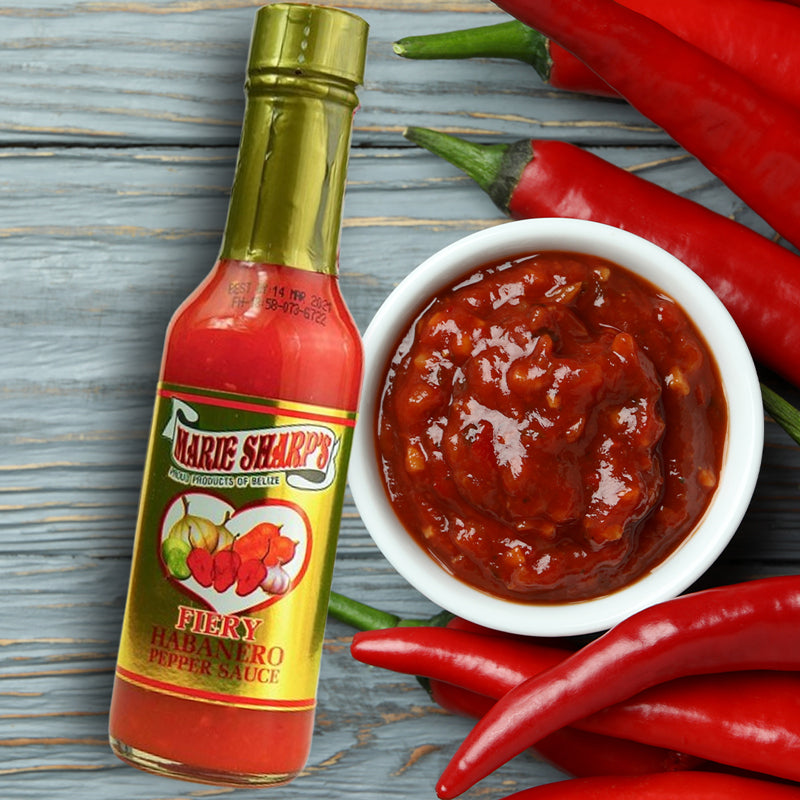 Fiery habanero pepper sauce