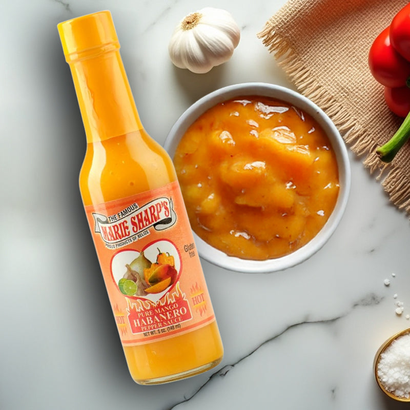 Mango habanero pepper sauce