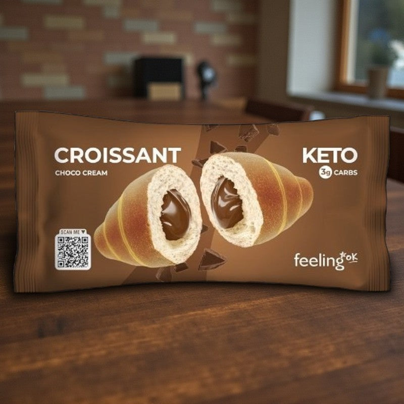 Croissant mit Kakaocremefüllung
