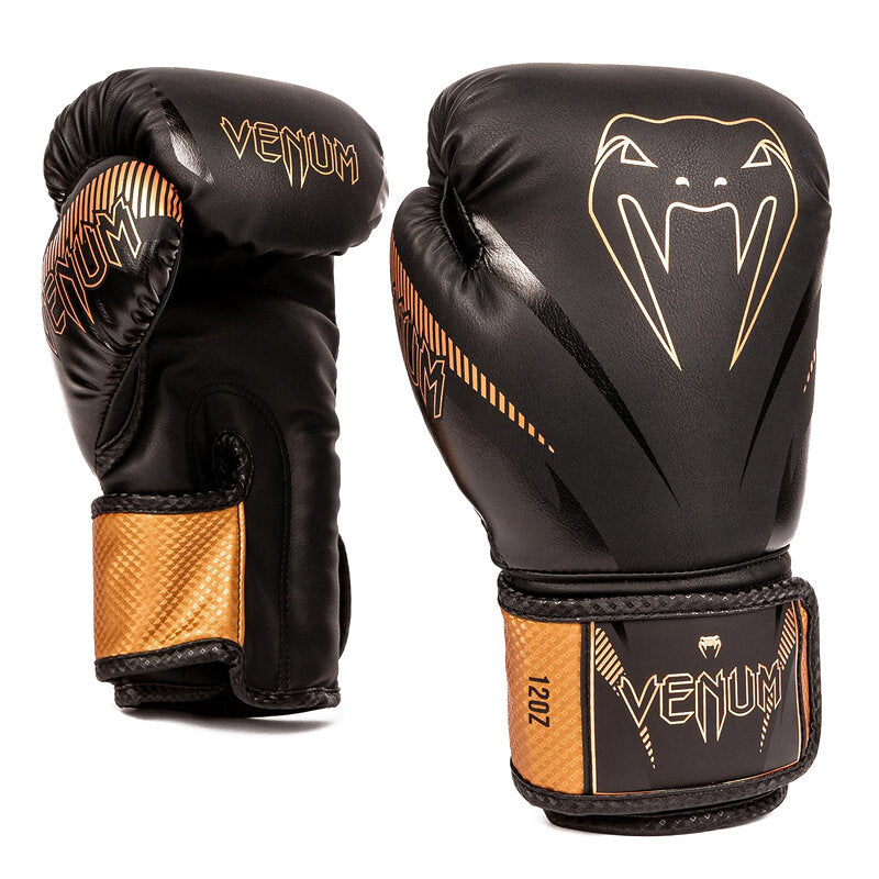 Impact Boxing Gloves Black Bronze-Venum