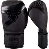 Charger Boxing Gloves Black/Black-Ringhorns