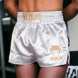 Muay Thai Shorts Classic White Gold-Venum