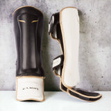 Shinguards Audace Black and White-Elion