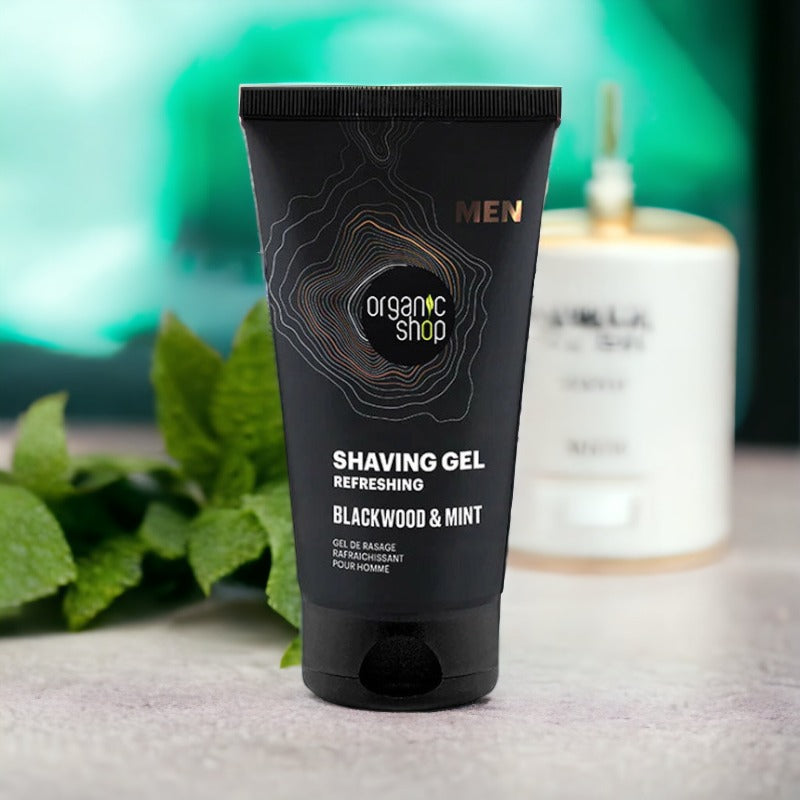 Refreshing Shaving Gel Blackwood & Mint-Organic Shop Men