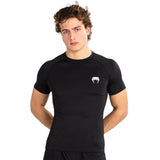 Contender Men Short Sleeve Rashguard Black White-Venum