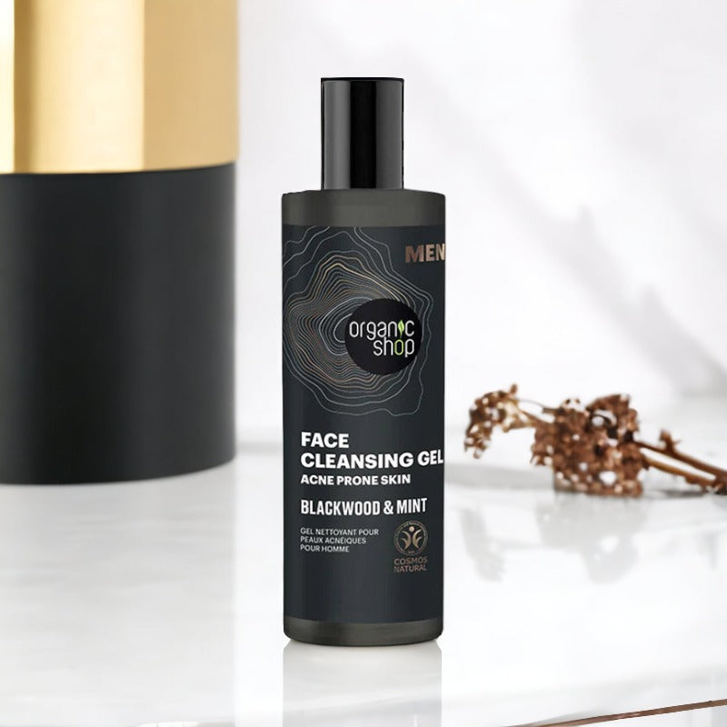 Face Cleansing Gel Acne Prone Skin Blackwood & Min-Organic Shop Men