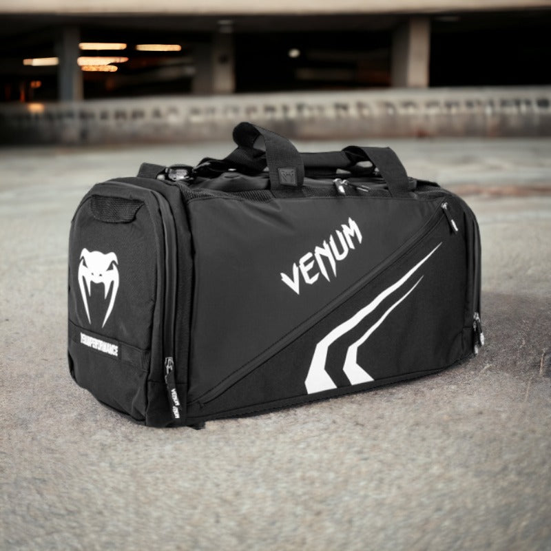 Trainer Lite Evo Sport Bag Black White-Venum