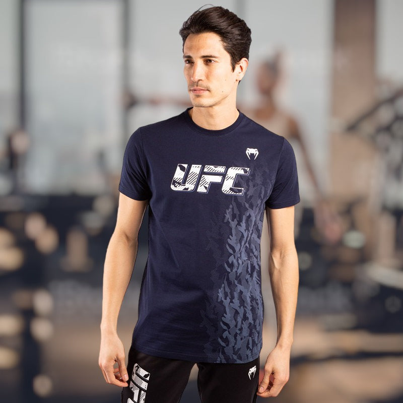 UFC Authentic Fight Week Men Tee Shirt Navy Blue-UFC | Venum