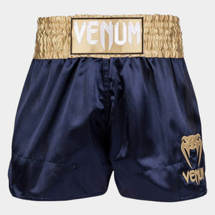 Classic Muay Thaï Short Navy Blue Gold