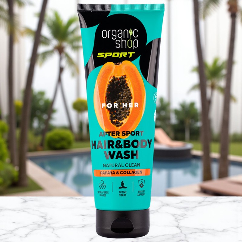 Shampoing et gel douche « After sport » pour elle